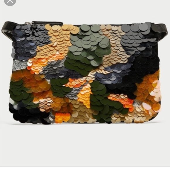 Zara Handbags - Sequin purse/ belt bag